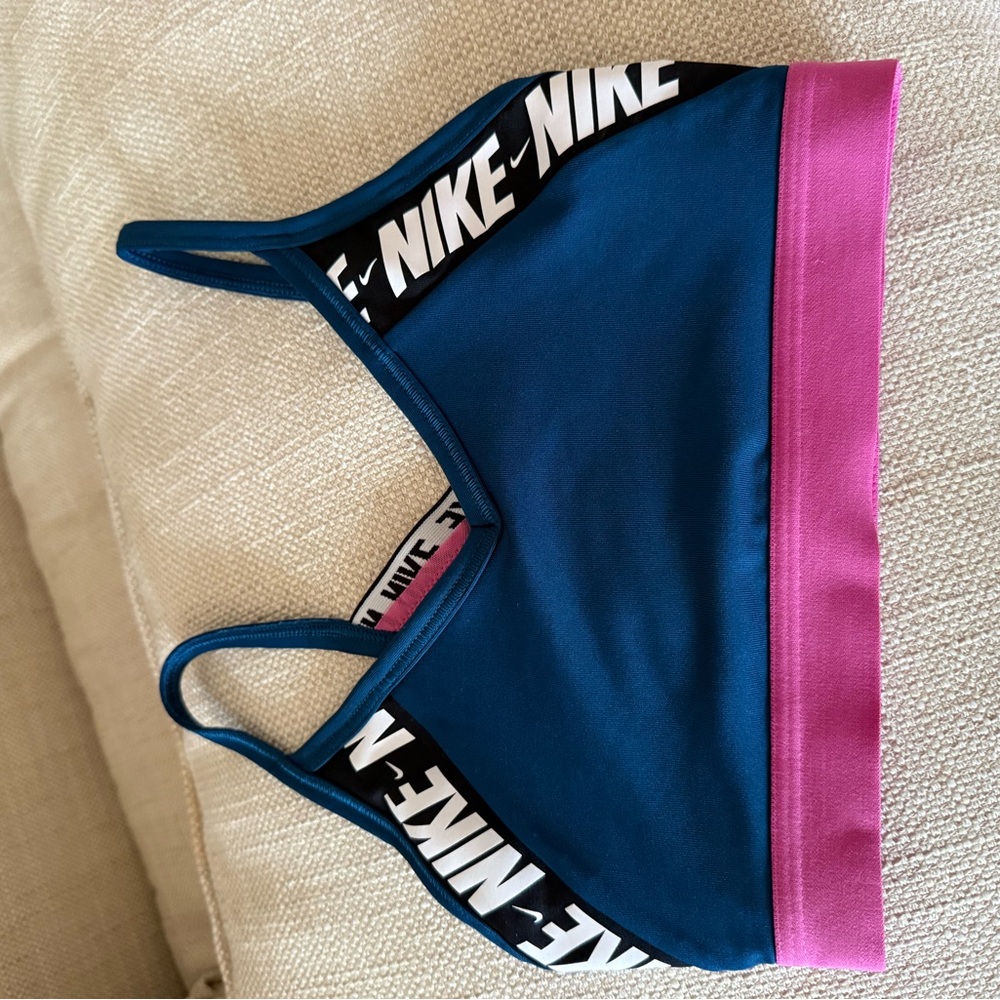 Nike Teal and Pink Sports Bra
